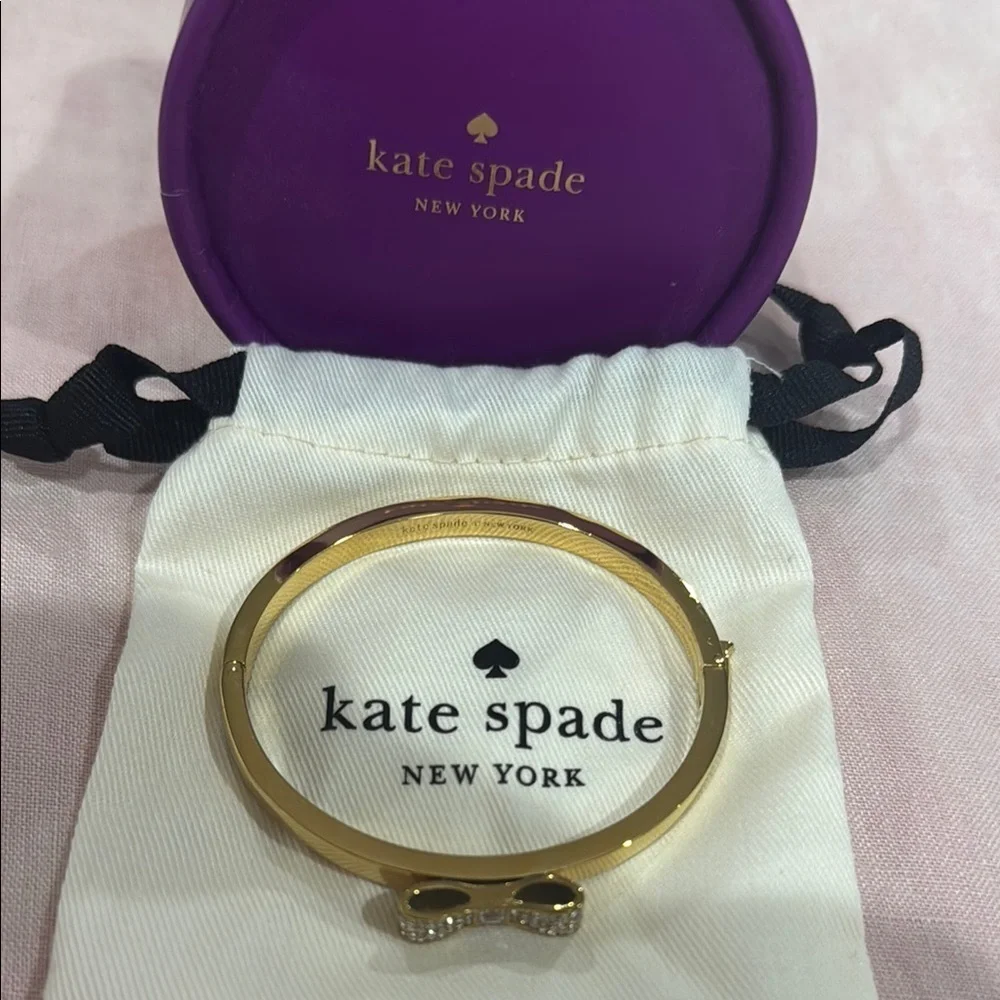 Kate Spade Gold Hinged Bracelet